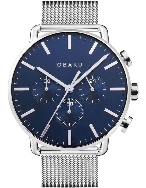 Load image into Gallery viewer, Obaku Men's Classic Blue Dial Watch - V232GCCLMC by Balec Group
