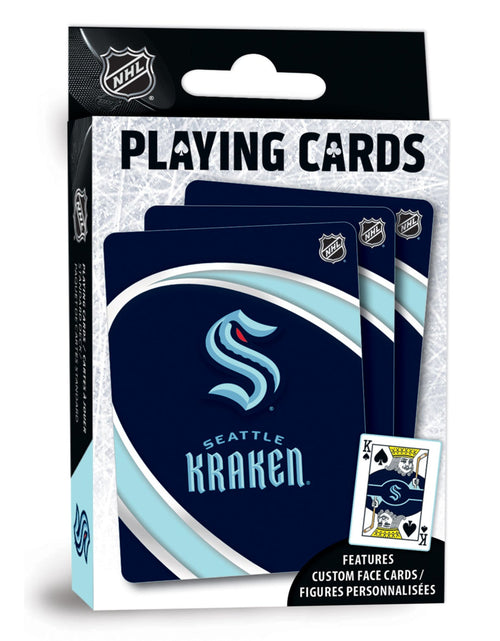 Load image into Gallery viewer, Seattle Kraken Playing Cards - 54 Card Deck by MasterPieces Puzzle Company INC
