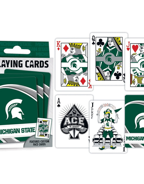 Load image into Gallery viewer, Michigan State Spartans Playing Cards - 54 Card Deck by MasterPieces Puzzle Company INC

