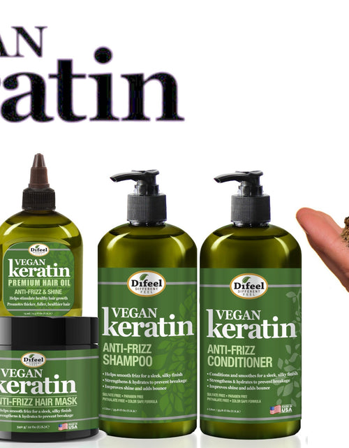 Load image into Gallery viewer, Difeel Vegan Keratin Anti-Frizz Shampoo &amp; Conditioner Combo Packet 2oz. by difeel - find your natural beauty
