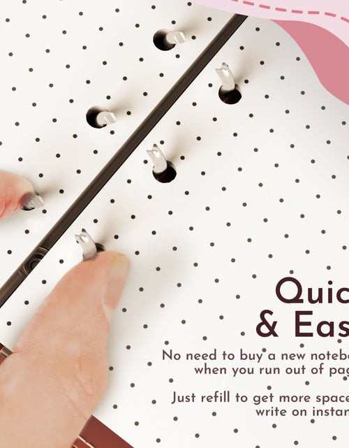 Load image into Gallery viewer, Vegan Leather Organizational Notebook/Journal A5/A6 (3 Paper Options) by Multitasky
