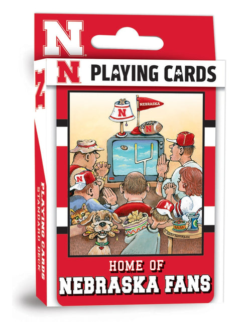 Load image into Gallery viewer, Nebraska Cornhuskers Fan Deck Playing Cards - 54 Card Deck by MasterPieces Puzzle Company INC
