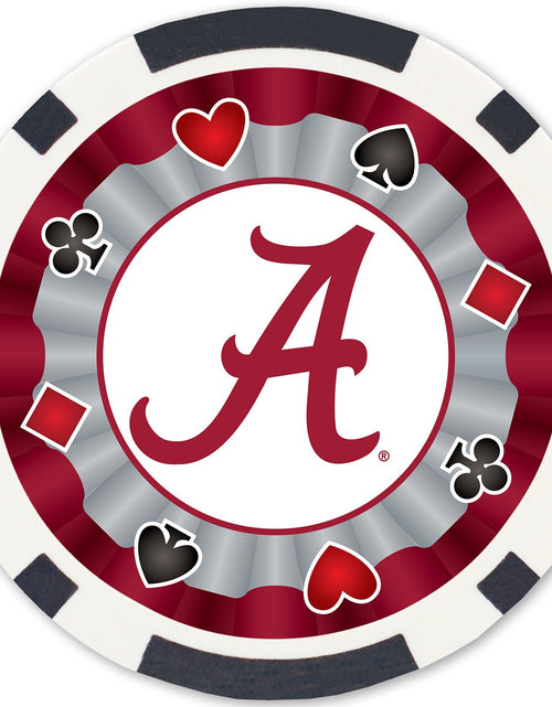 Load image into Gallery viewer, Alabama Crimson Tide 100 Piece Poker Chips by MasterPieces Puzzle Company INC
