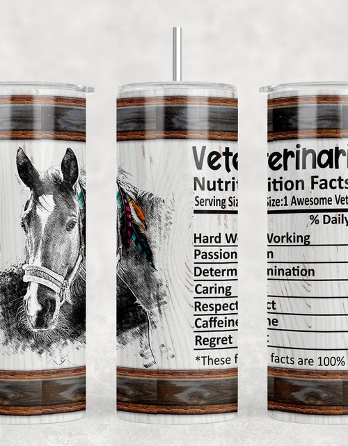 Load image into Gallery viewer, Veterinarian|Skinny Tumbler|Optional Bluetooth Speaker| Speaker Color Varies by Rowdy Ridge Co
