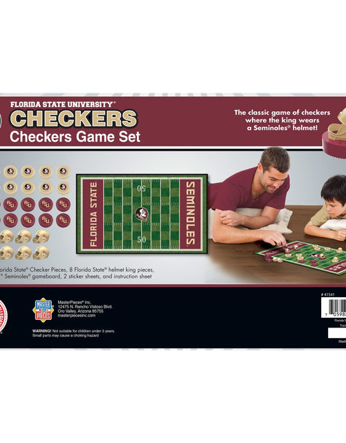 Load image into Gallery viewer, Florida State Seminoles Checkers Board Game by MasterPieces Puzzle Company INC
