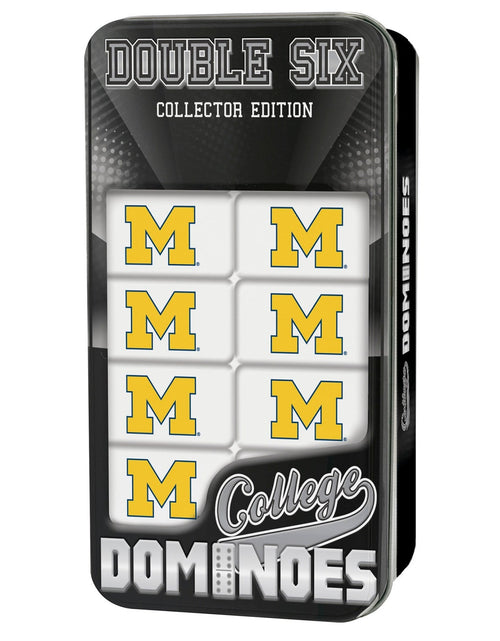 Load image into Gallery viewer, Michigan Wolverines Dominoes by MasterPieces Puzzle Company INC
