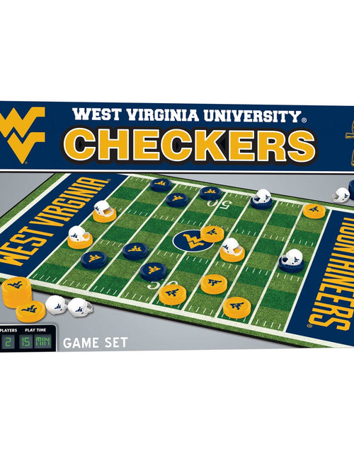 Load image into Gallery viewer, West Virginia Mountaineers Checkers Board Game by MasterPieces Puzzle Company INC
