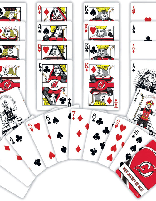 Load image into Gallery viewer, New Jersey Devils Playing Cards - 54 Card Deck by MasterPieces Puzzle Company INC
