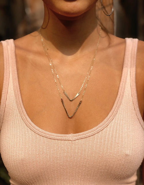 Load image into Gallery viewer, V Necklaces by Toasted Jewelry
