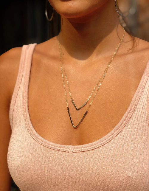 Load image into Gallery viewer, V Necklaces by Toasted Jewelry
