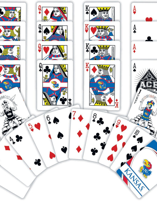 Load image into Gallery viewer, Kansas Jayhawks Playing Cards - 54 Card Deck by MasterPieces Puzzle Company INC
