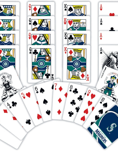 Load image into Gallery viewer, Seattle Mariners Playing Cards - 54 Card Deck by MasterPieces Puzzle Company INC

