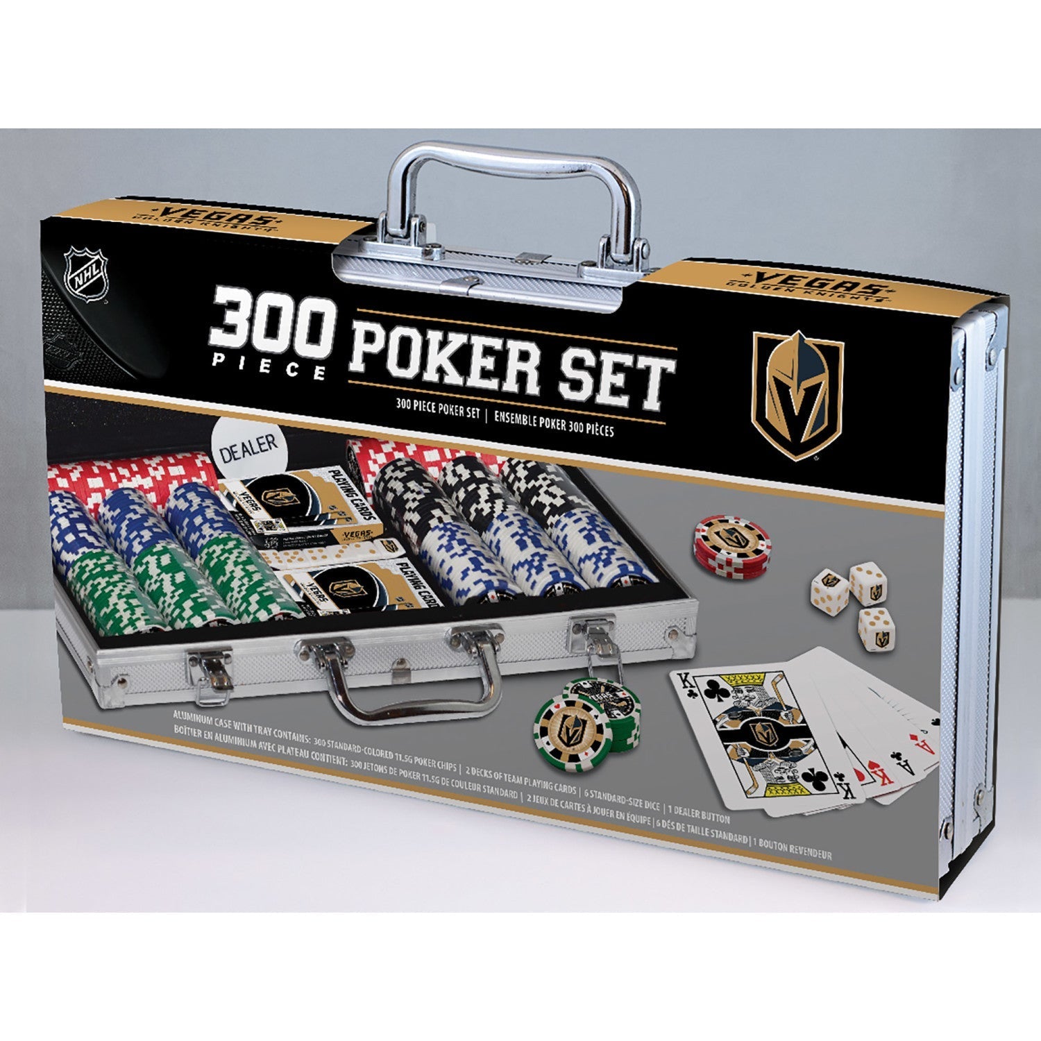Las Vegas Golden Knights 300 Piece Poker Set by MasterPieces Puzzle Company INC