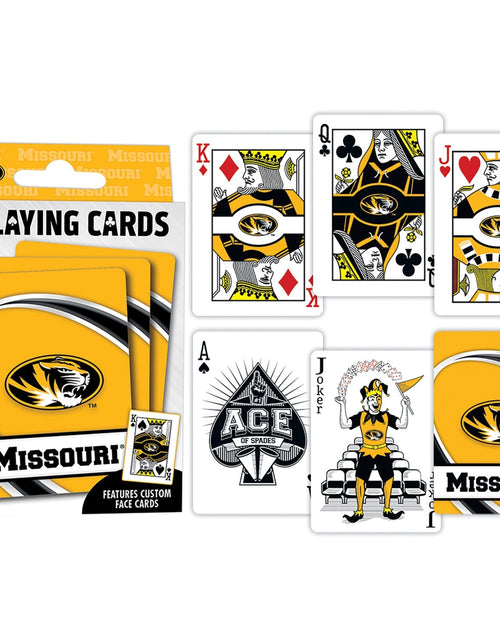 Load image into Gallery viewer, Missouri Tigers Playing Cards - 54 Card Deck by MasterPieces Puzzle Company INC
