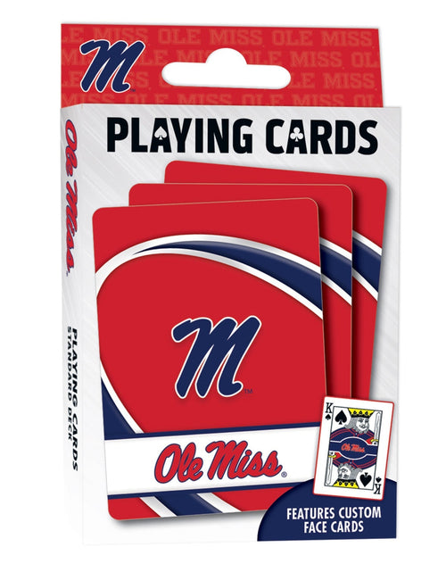 Load image into Gallery viewer, Ole Miss Rebels Playing Cards - 54 Card Deck by MasterPieces Puzzle Company INC
