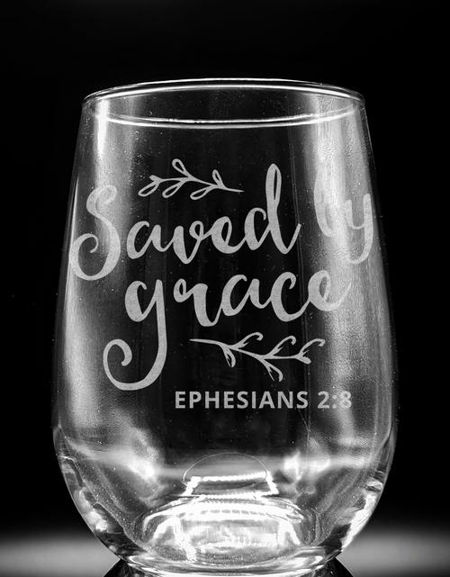 Load image into Gallery viewer, CHRISTIANITY Wine Glasses by LumEngrave

