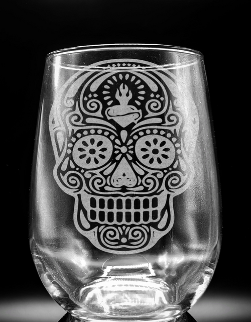 Load image into Gallery viewer, HALLOWEEN Wine Glasses by LumEngrave
