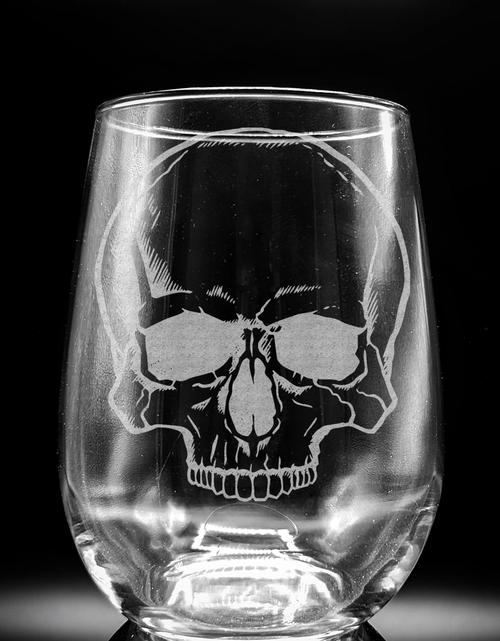 Load image into Gallery viewer, HALLOWEEN Wine Glasses by LumEngrave
