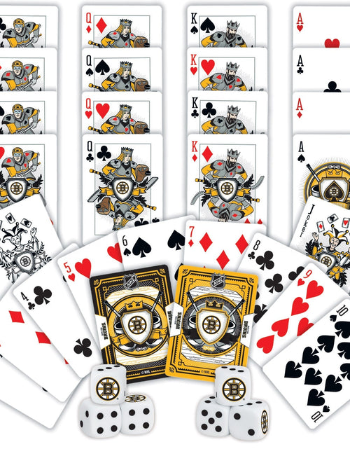 Load image into Gallery viewer, Boston Bruins - 2-Pack Playing Cards &amp; Dice Set by MasterPieces Puzzle Company INC
