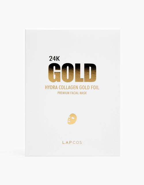 Load image into Gallery viewer, 24K Gold Foil Premium Face Mask by LAPCOS

