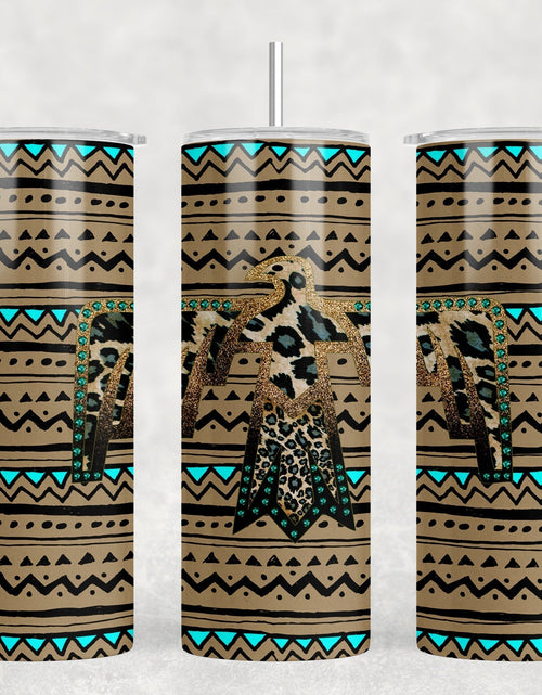 Load image into Gallery viewer, Western Thunderbird - 20 oz Steel Skinny Tumbler - Optional Blue Tooth Speaker - Speaker Color will Vary by Rowdy Ridge Co
