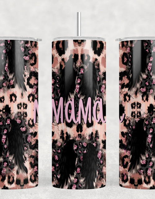 Load image into Gallery viewer, Western Wings Mama  - 20 oz Steel Skinny Tumbler - Optional Blue Tooth Speaker - Speaker Color will Vary by Rowdy Ridge Co
