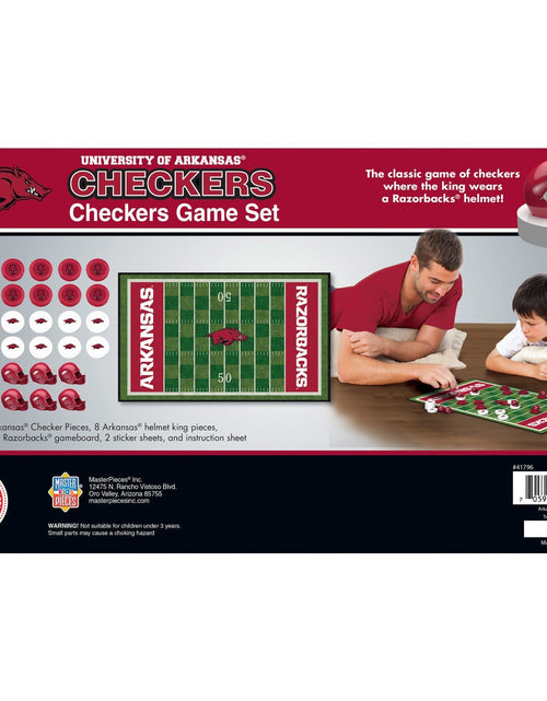 Load image into Gallery viewer, Arkansas Razorbacks Checkers Board Game by MasterPieces Puzzle Company INC
