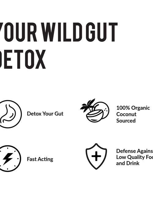 Load image into Gallery viewer, Activated Charcoal Capsules made from 100% Organic Coconuts, 120ct by Wild Foods
