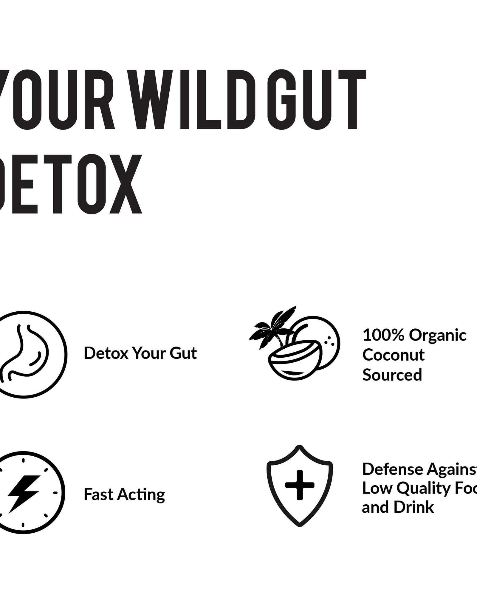 Activated Charcoal Capsules made from 100% Organic Coconuts, 120ct by Wild Foods