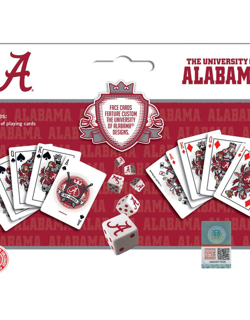 Load image into Gallery viewer, Alabama Crimson Tide - 2-Pack Playing Cards &amp; Dice Set by MasterPieces Puzzle Company INC

