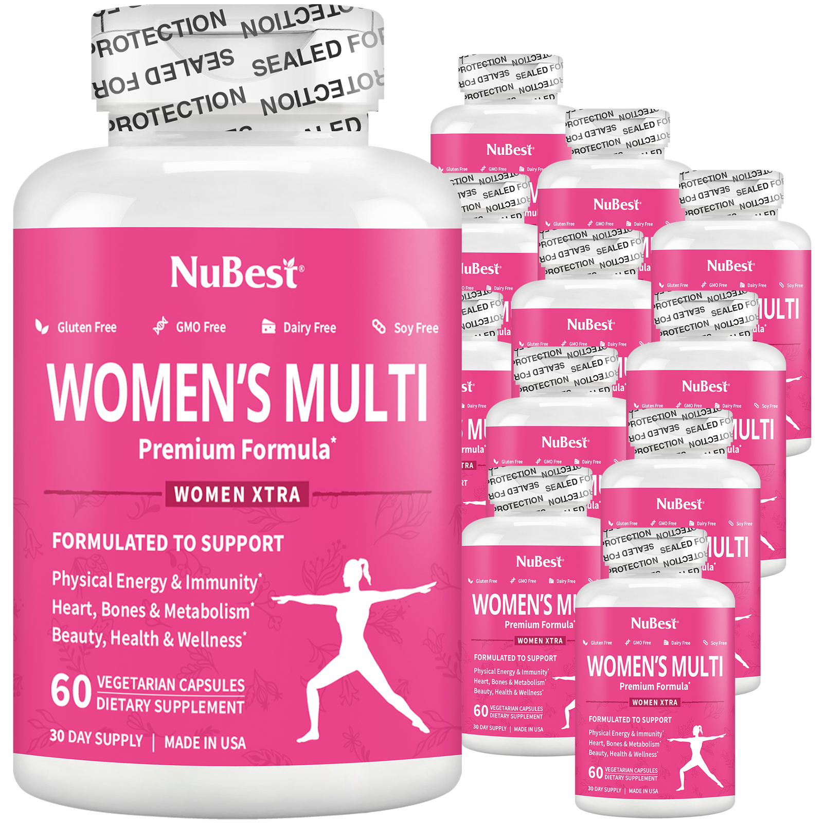 Women's Multi, Women Xtra, Immunity, Energy & Beauty Formula, 60 Vegan Capsules by NuBest Nutrition®
