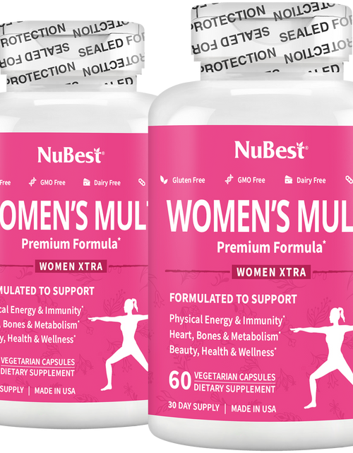 Load image into Gallery viewer, Women's Multi, Women Xtra, Immunity, Energy &amp; Beauty Formula, 60 Vegan Capsules by NuBest Nutrition®
