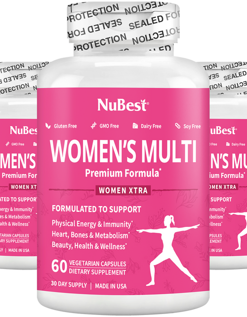 Load image into Gallery viewer, Women's Multi, Women Xtra, Immunity, Energy &amp; Beauty Formula, 60 Vegan Capsules by NuBest Nutrition®
