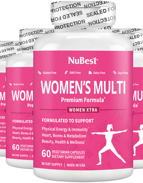 Load image into Gallery viewer, Women's Multi, Women Xtra, Immunity, Energy &amp; Beauty Formula, 60 Vegan Capsules by NuBest Nutrition®
