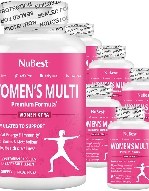 Load image into Gallery viewer, Women's Multi, Women Xtra, Immunity, Energy &amp; Beauty Formula, 60 Vegan Capsules by NuBest Nutrition®
