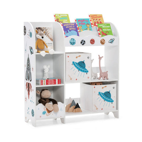 Load image into Gallery viewer, Kids Toy and Book Organizer Children with Storage Bins
