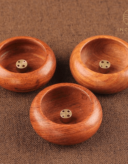 Load image into Gallery viewer, Wooden Incense Holder by incenseocean
