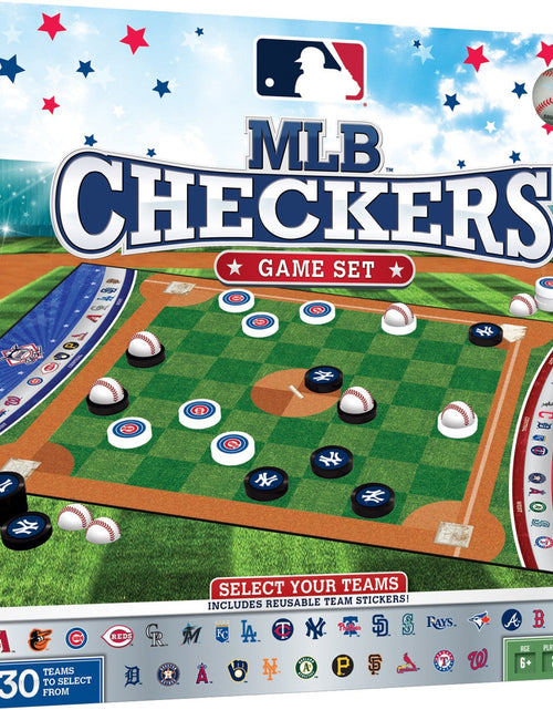 Load image into Gallery viewer, MLB - League Checkers Board Game by MasterPieces Puzzle Company INC
