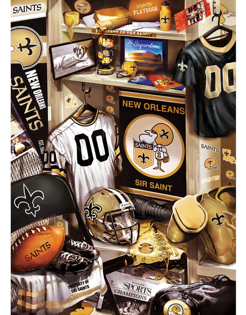 Load image into Gallery viewer, New Orleans Saints - Locker Room 500 Piece Jigsaw Puzzle by MasterPieces Puzzle Company INC

