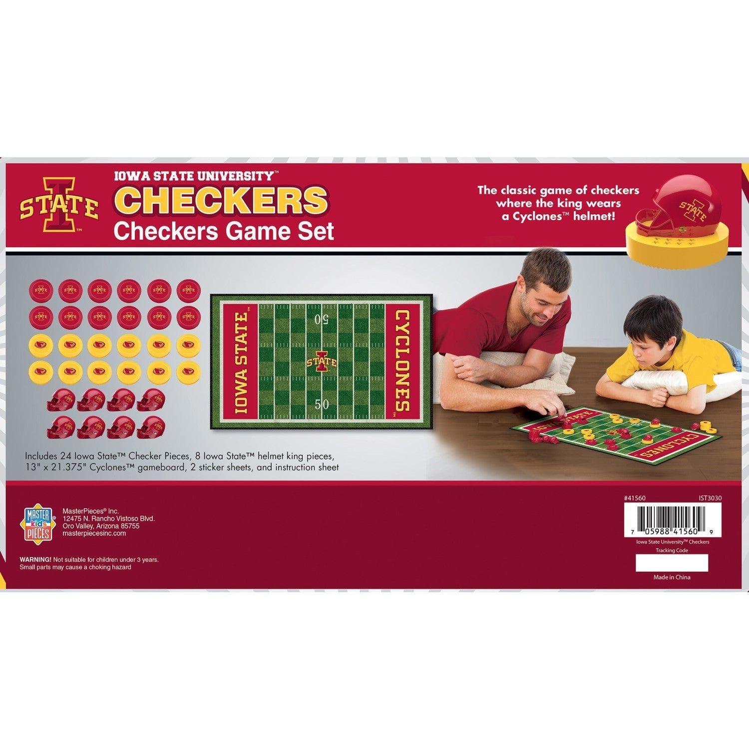 Iowa State Cyclones Checkers Board Game by MasterPieces Puzzle Company INC