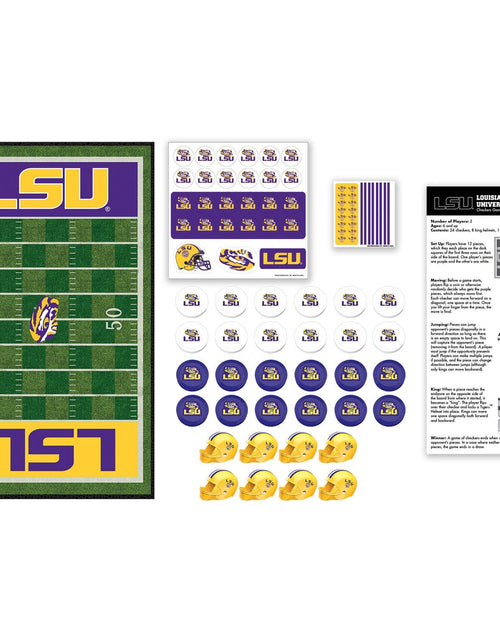 Load image into Gallery viewer, LSU Tigers Checkers Board Game by MasterPieces Puzzle Company INC
