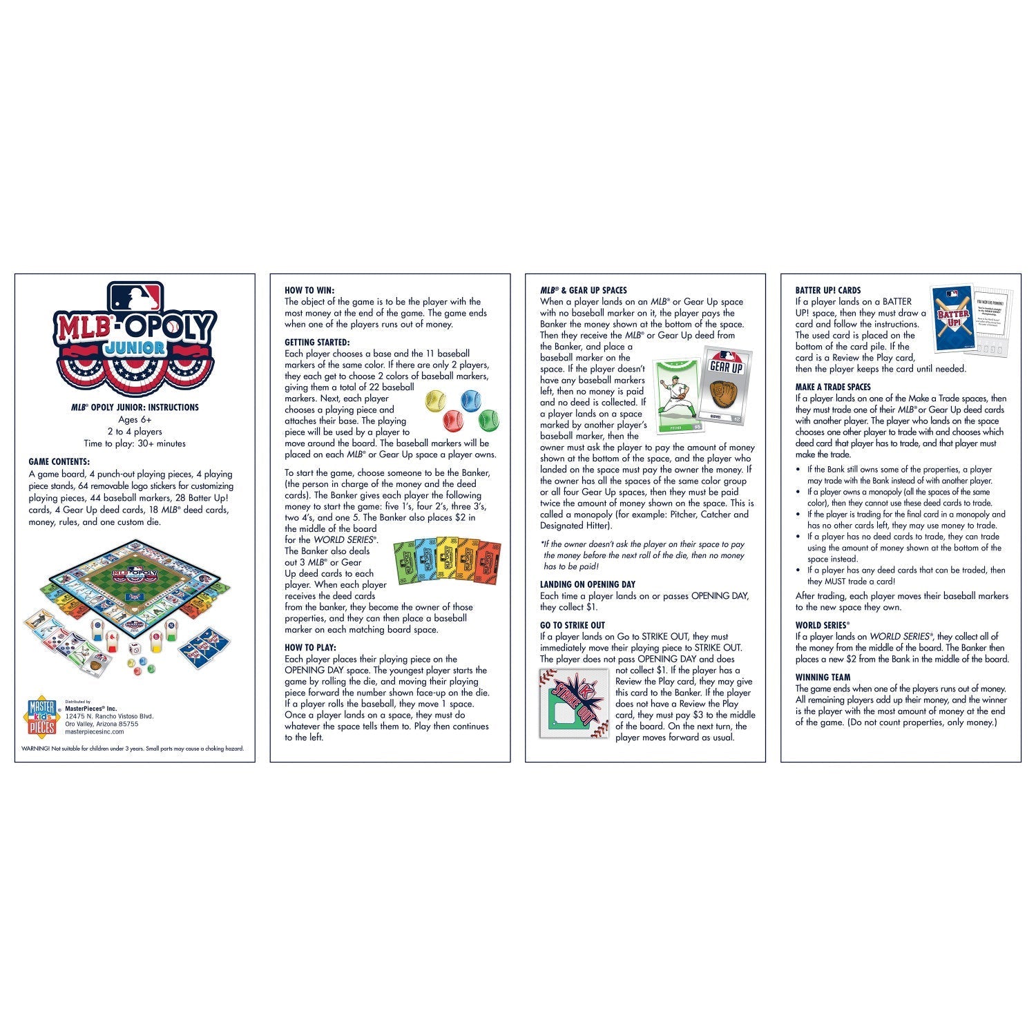 MLB Opoly Junior by MasterPieces Puzzle Company INC