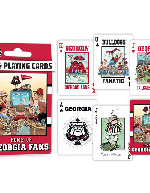Load image into Gallery viewer, Georgia Bulldogs Fan Deck Playing Cards - 54 Card Deck by MasterPieces Puzzle Company INC
