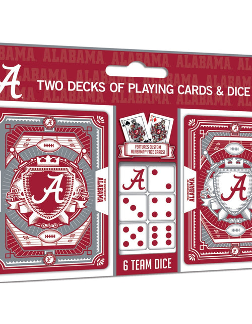 Load image into Gallery viewer, Alabama Crimson Tide - 2-Pack Playing Cards &amp; Dice Set by MasterPieces Puzzle Company INC
