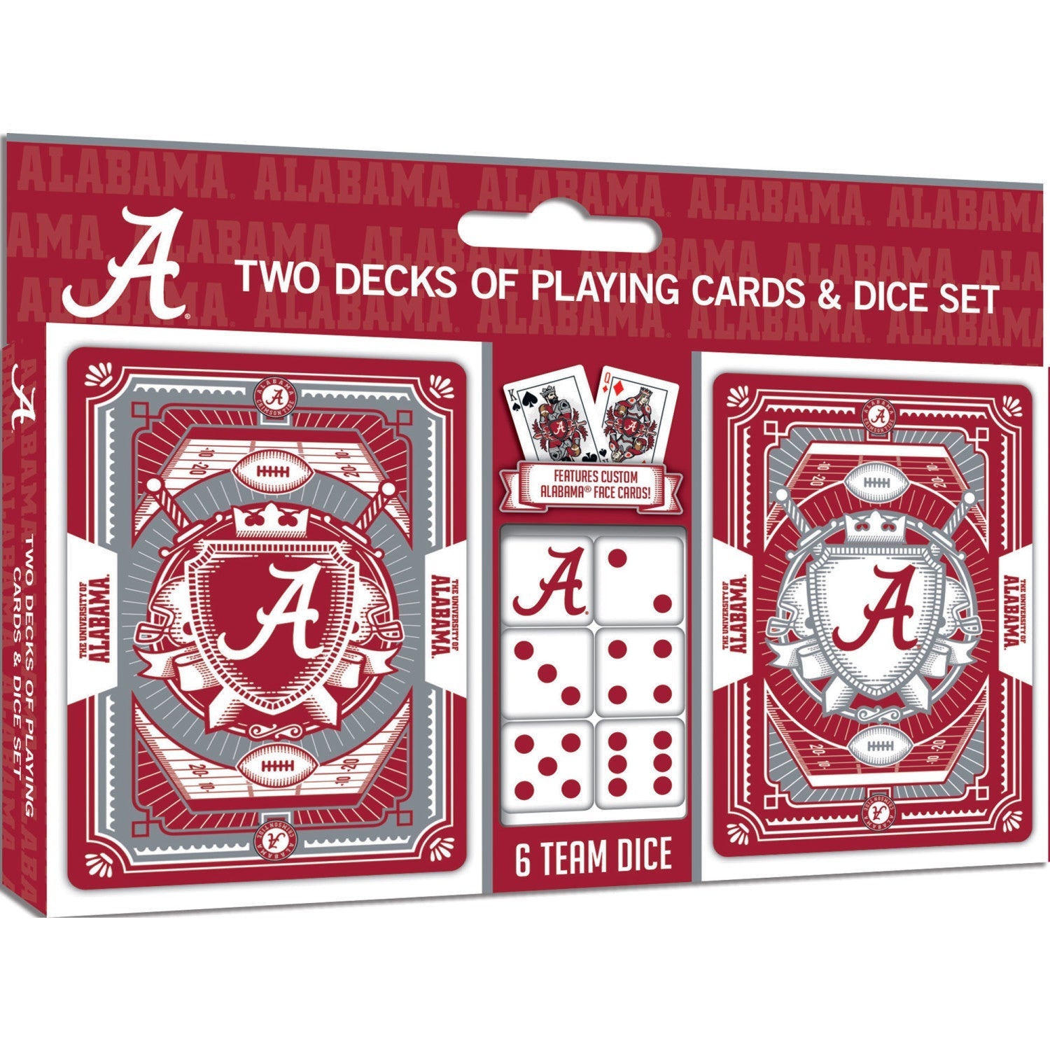 Alabama Crimson Tide - 2-Pack Playing Cards & Dice Set by MasterPieces Puzzle Company INC