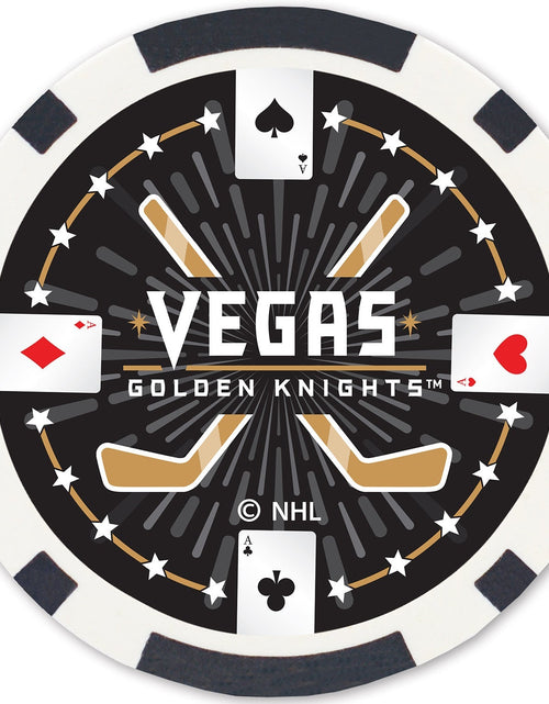 Load image into Gallery viewer, Las Vegas Golden Knights 100 Piece Poker Chips by MasterPieces Puzzle Company INC
