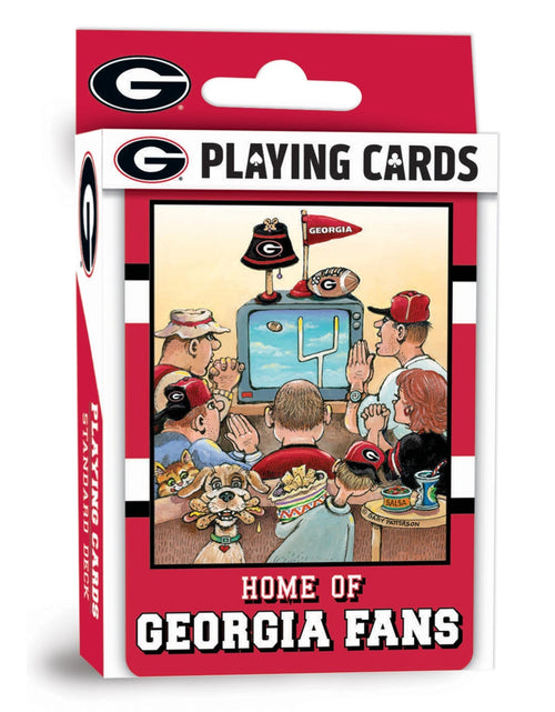 Load image into Gallery viewer, Georgia Bulldogs Fan Deck Playing Cards - 54 Card Deck by MasterPieces Puzzle Company INC
