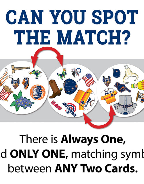 Load image into Gallery viewer, Houston Astros Spot It! Card Game by MasterPieces Puzzle Company INC
