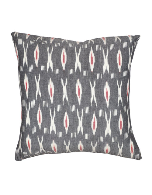 Load image into Gallery viewer, XO Grey &amp; Red Throw Pillow Cover by Passion Lilie
