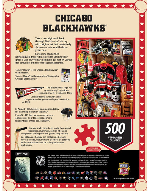 Load image into Gallery viewer, Chicago Blackhawks - Locker Room 500 Piece Jigsaw Puzzle by MasterPieces Puzzle Company INC
